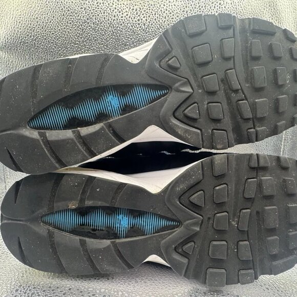 RARE 🚀 Size‎ 6Y - Nike Air Max 95 GS Black Light Current Blue Women’s Sneakers - Picture 12 of 12